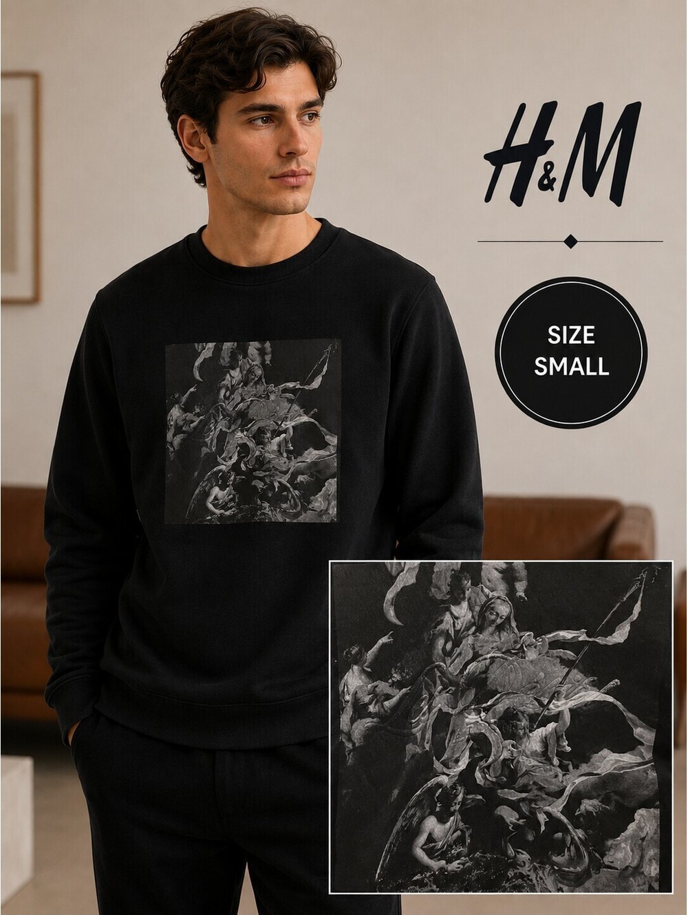 H&M | Men's Sz S | Men’s Small Graphic Sweatshirt